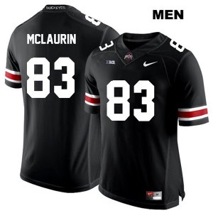 Men's NCAA Ohio State Buckeyes Terry McLaurin #83 College Stitched Authentic Nike White Number Black Football Jersey HE20J45XL